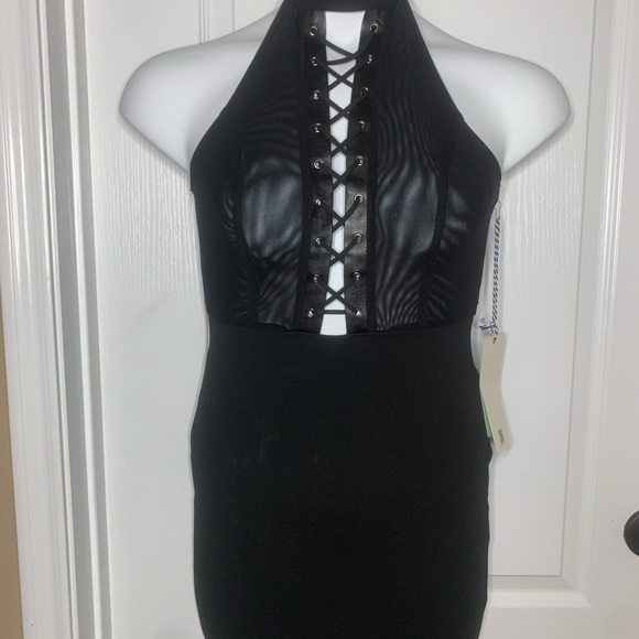 Black Dress Lace all around zipper, -New- Size Medium - Picture 3 of 11